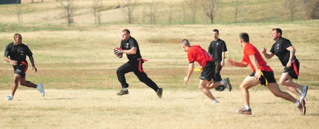 Currahees on the gridiron for the first annual Turkey Bowl