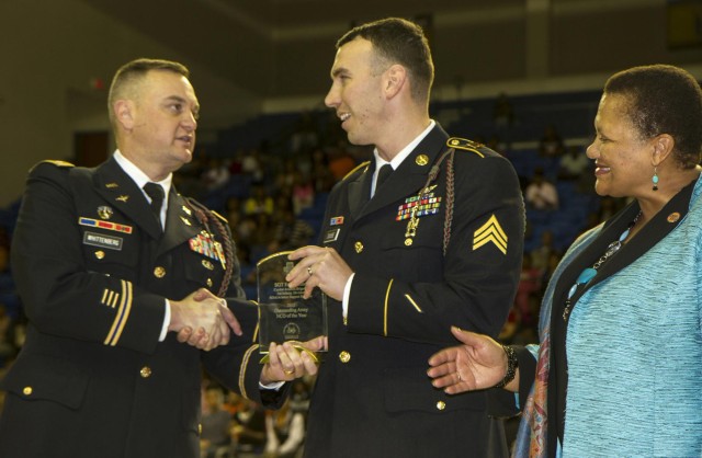 Present and future soldiers celebrate Military Appreciation Night