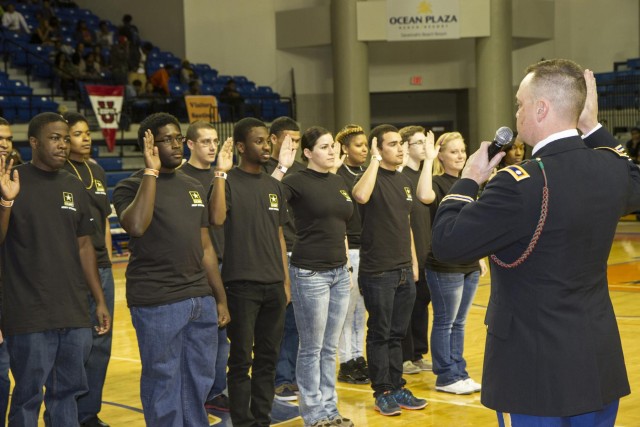 Present and future soldiers celebrate Military Appreciation Night