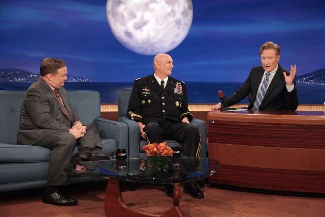 CSA visits Conan O'Brien; discusses Soldier 4 Life program