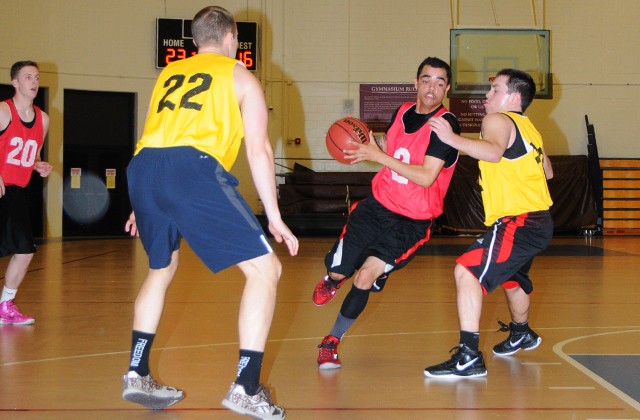 It counts: Intramural basketball tips off