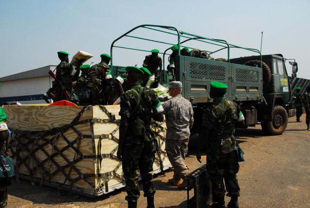 USARAF supports airlift operations in Bangui