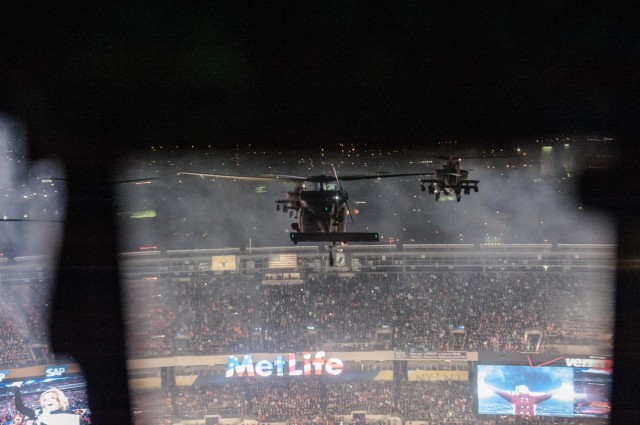 Wings of Destiny fly over Super Bowl