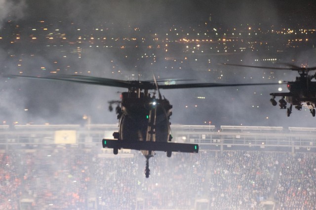 Wings of Destiny fly over Super Bowl
