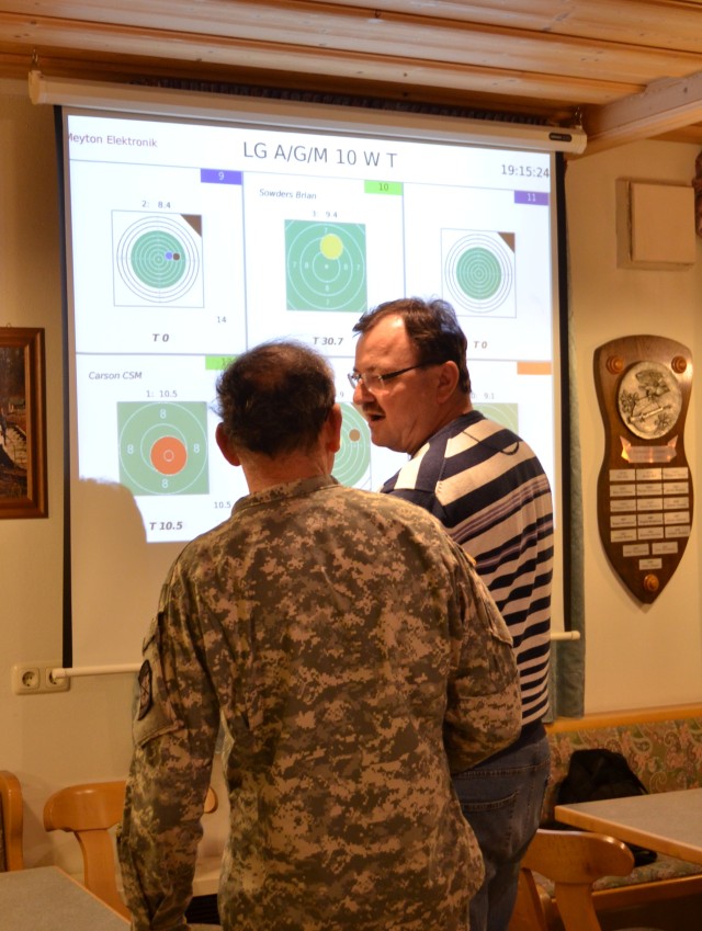 The Ansbach High School rifle team visits SG Weihenzell