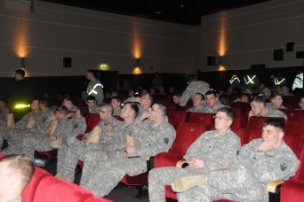 Days before deploying, the 504th BSB enjoys the big game.