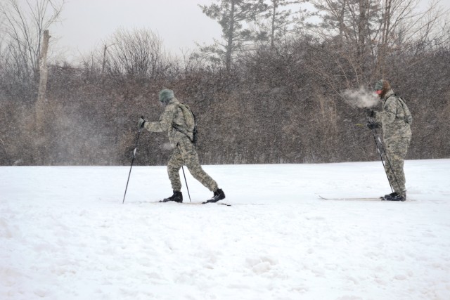 Division Soldiers battle harsh conditions during Mountain Winter Challenge