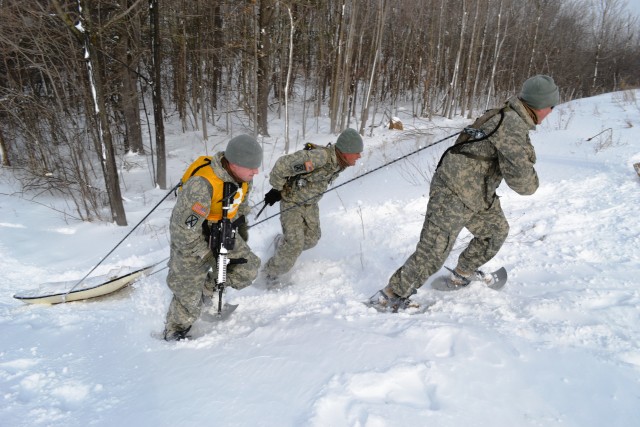 Division Soldiers battle harsh conditions during Mountain Winter Challenge