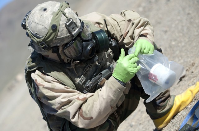 Handle with care: Suspected chemical weapons related material packaged during exercise