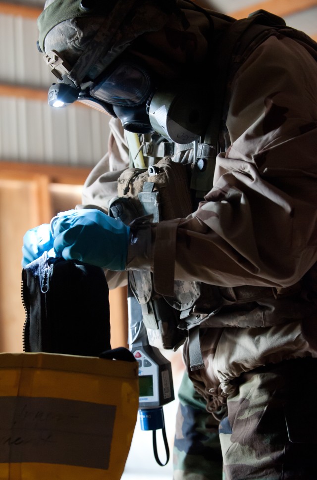 Chemical weapons training at Fort Irwin's National Training Center