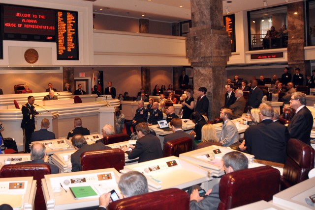 Speaking to legislators