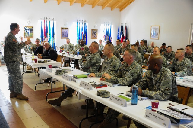 U.S. Army Europe command sergeant major hosts training conference for senior enlisted leaders