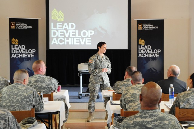 U.S. Army Europe command sergeant major hosts training conference for senior enlisted leaders