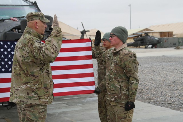 CSA visits troops in southern Afghanistan with John Harbaugh