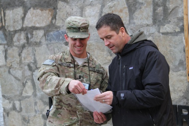 CSA visits troops in southern Afghanistan with John Harbaugh