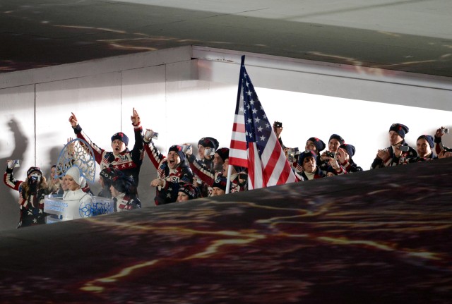 Sgt. Justin Olsen at Sochi Opening Ceremony