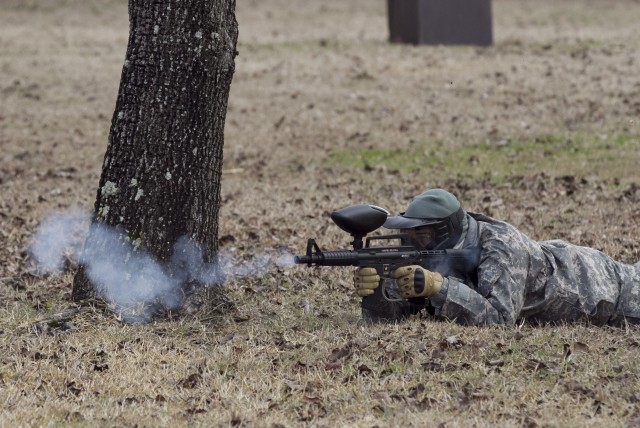 Paintball enhances realism in Army Reserve unit?'s training