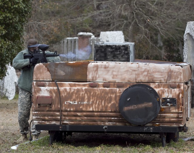 Paintball enhances realism in Army Reserve unit?'s training