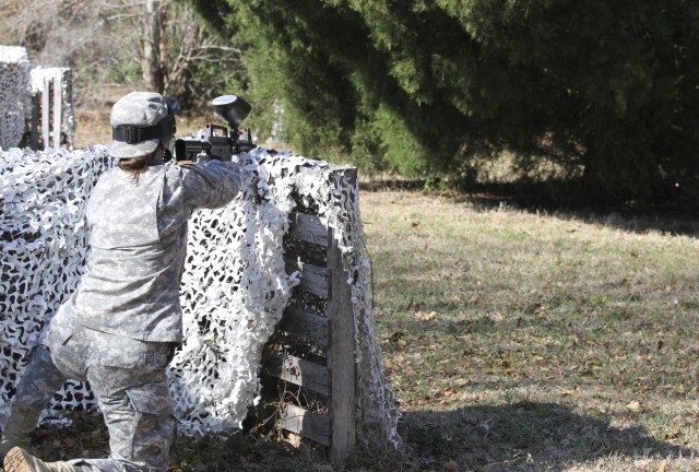 Paintball enhances realism in Army Reserve unit?'s training