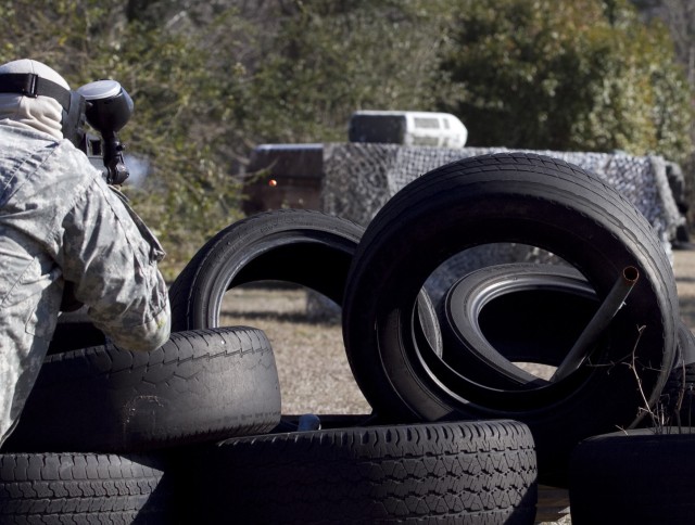 Paintball enhances realism in Army Reserve unit?'s training