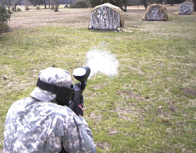 Paintball enhances realism in Army Reserve unit?'s training