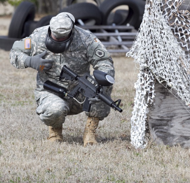 Paintball enhances realism in Army Reserve unit's training