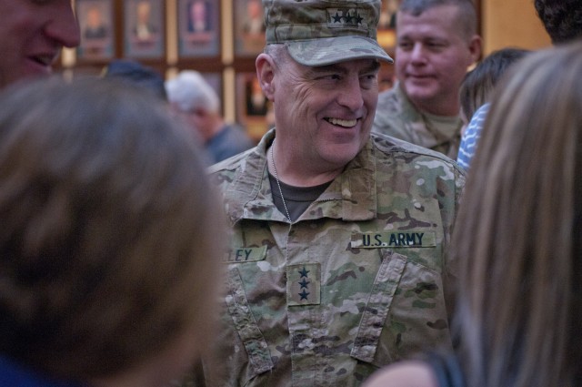 Lt. Gen. Mark Milley smiles