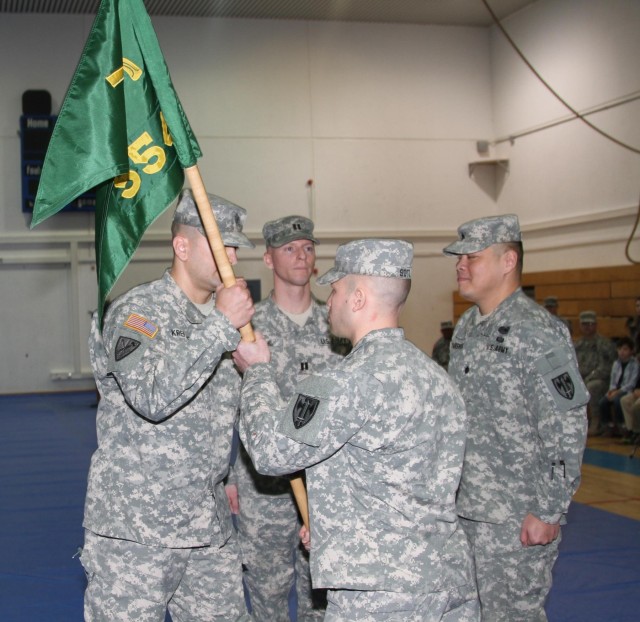 The 554th MP Company change of command