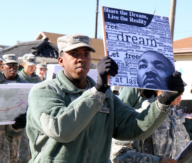 MLK March reenactment in Daegu