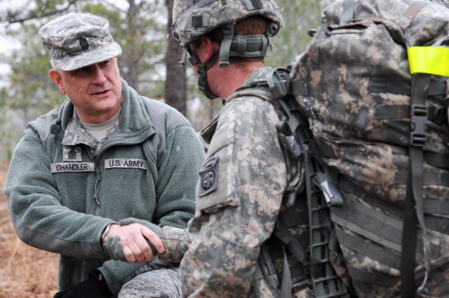SMA Chandler visits Bragg, discusses Army challenges, future