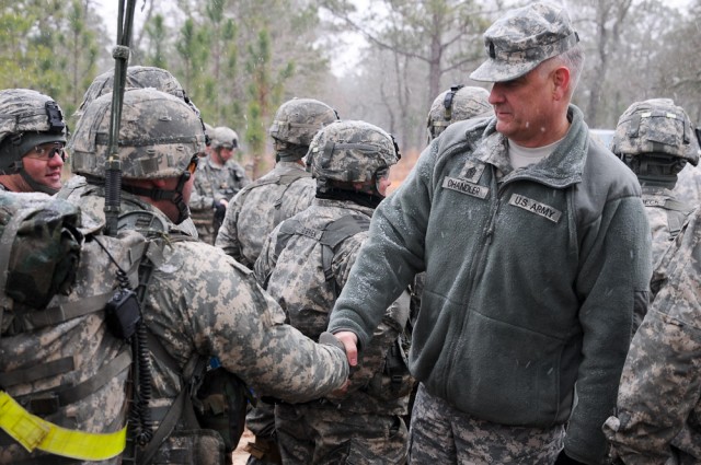 SMA Chandler visits Bragg, discusses Army challenges, future