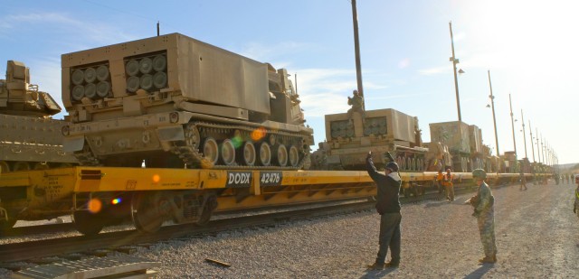 2nd Battalion, 20th Field Artillery Regiment railhead operations