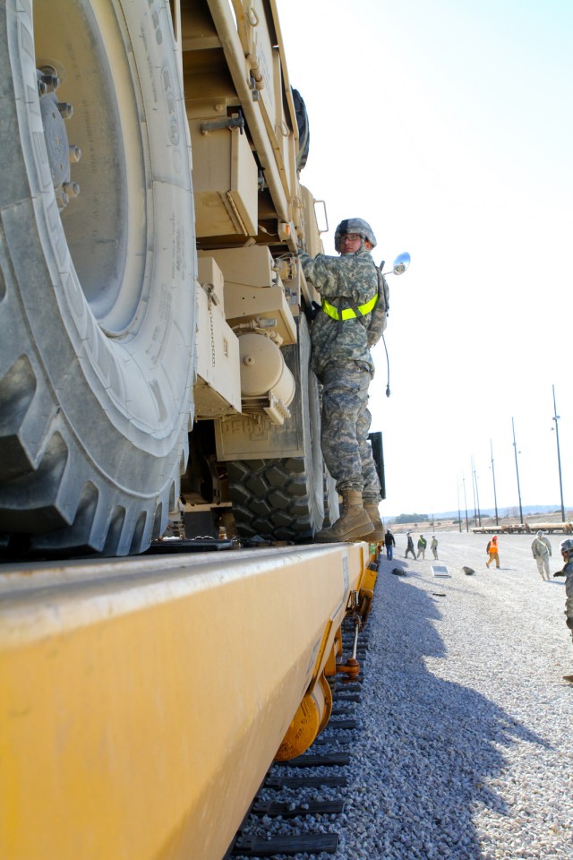 2nd Battalion, 20th Field Artillery Regiment railhead operations