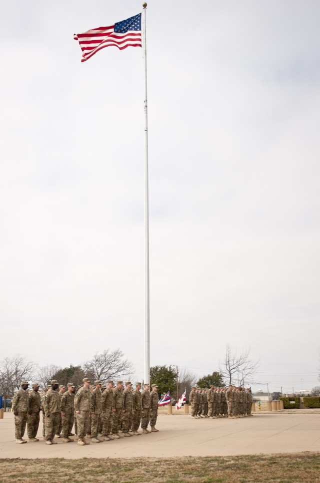 III Corps Soldiers in formation