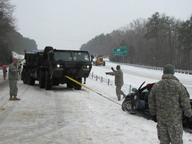 South Carolina National Guard helps keep traffic flowing