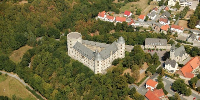 aerial view of wewelsburg castle