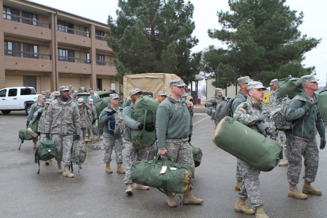 Soldiers headed to the National Training Center for the first time