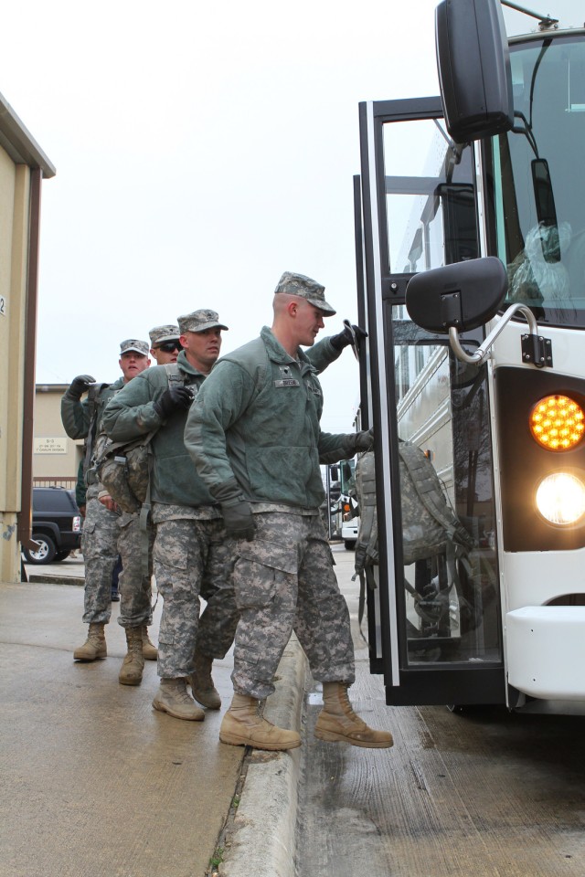 Soldiers headed to the National Training Center for the first time