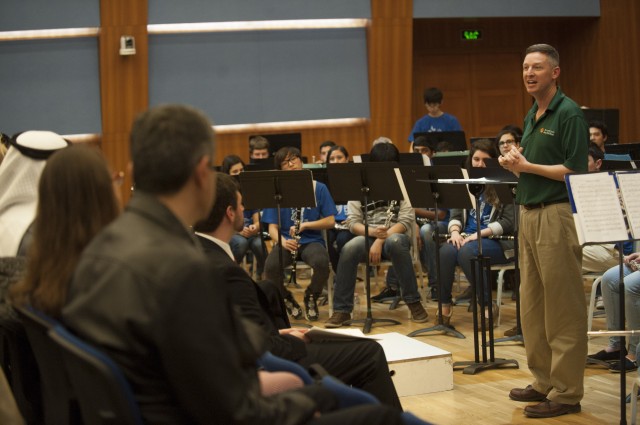 U.S. Army bandsman partners with local school