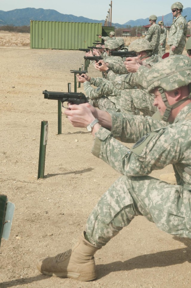 Best Warrior pistol qualification at Fort Hunter Liggett