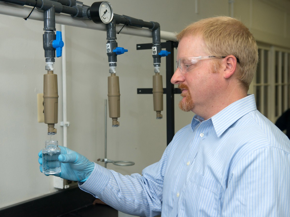Environmental engineers test water filters Article The United