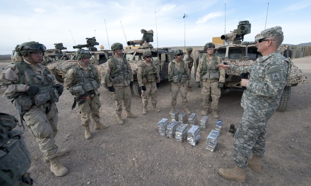 Army's top NCO gets feedback from Soldiers, families at NTC