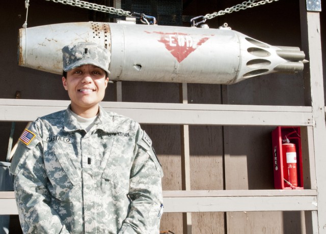 1st Lt. Janill Castillo, EOD commander at Camp Bondsteel, Kosovo