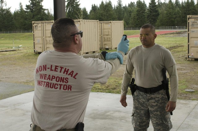 Arrowhead MPs exhibit resolve during pepper spray training