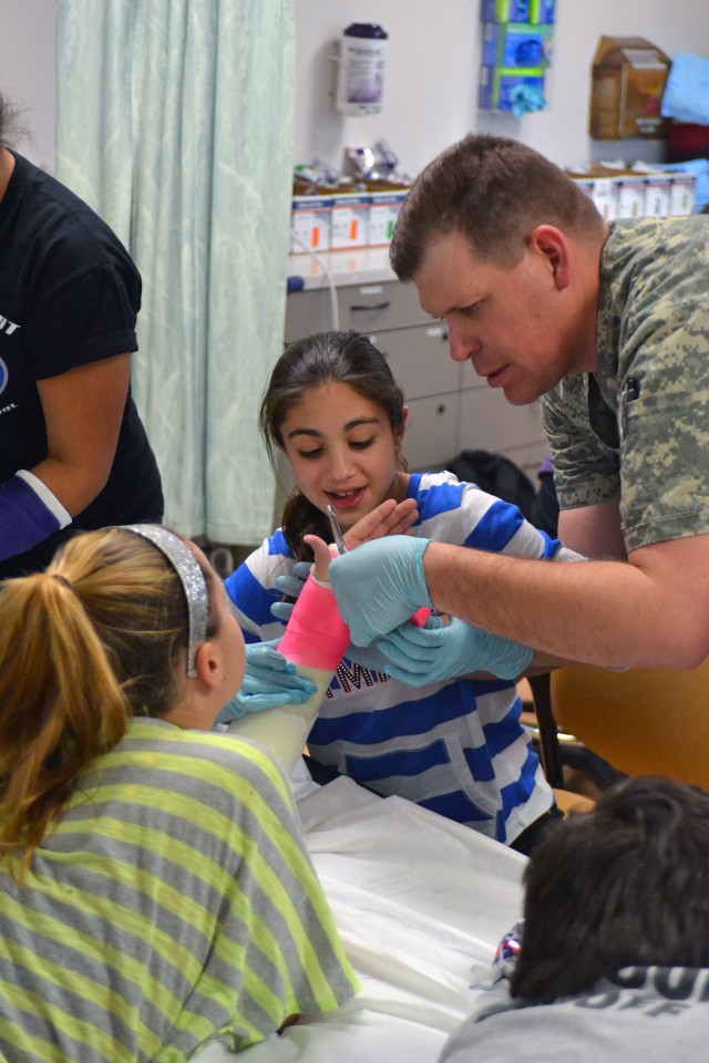 Students learn about medical professions