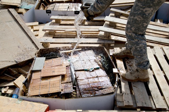 Demilitarizing ammunition in support of Operation New Dawn