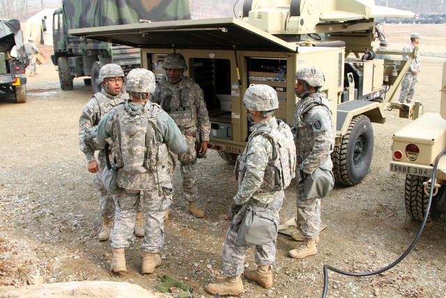 Satellite set-up supporting Task Force Wilson