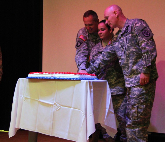 Tripler concludes Hospital Corps birthday celebration with a cake-cutting