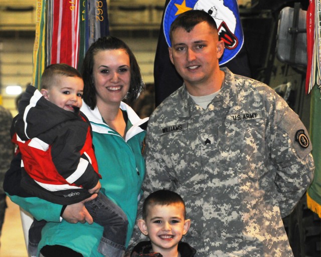 Families reunite at the 472nd Military Police Company's redeployment