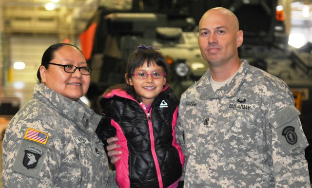 Families reunite at the 472nd Military Police Company's redeployment